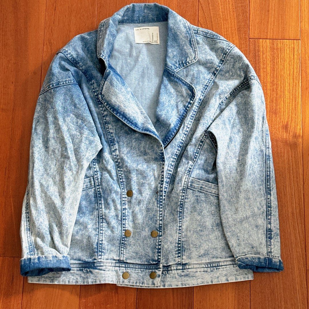 F21 denim jacket on sale