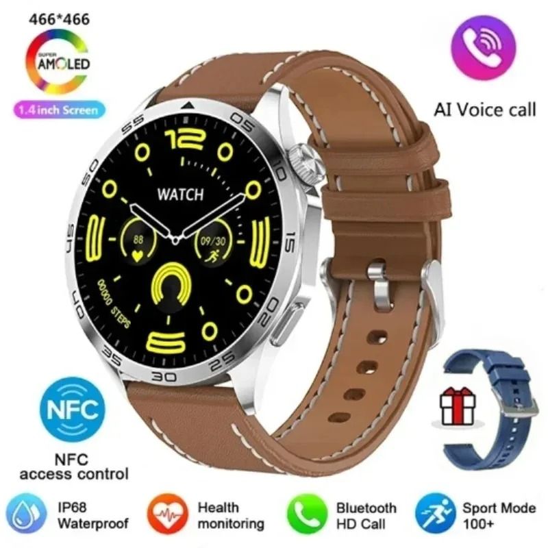 New relogio Smart Watch Men For Huawei GT4 Heart rate BluetoothCall NFC  IP68Waterproof Smartwatch mujer Electronic women watches - AliExpress