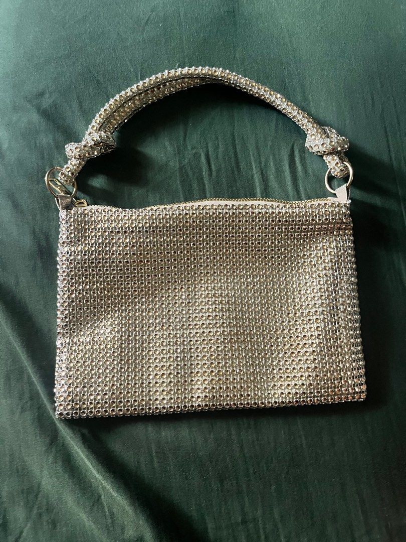 Gold purses clearance with bling