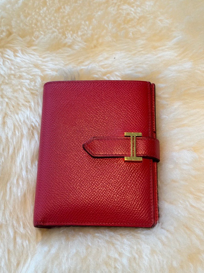 Red hermes wallet 2025