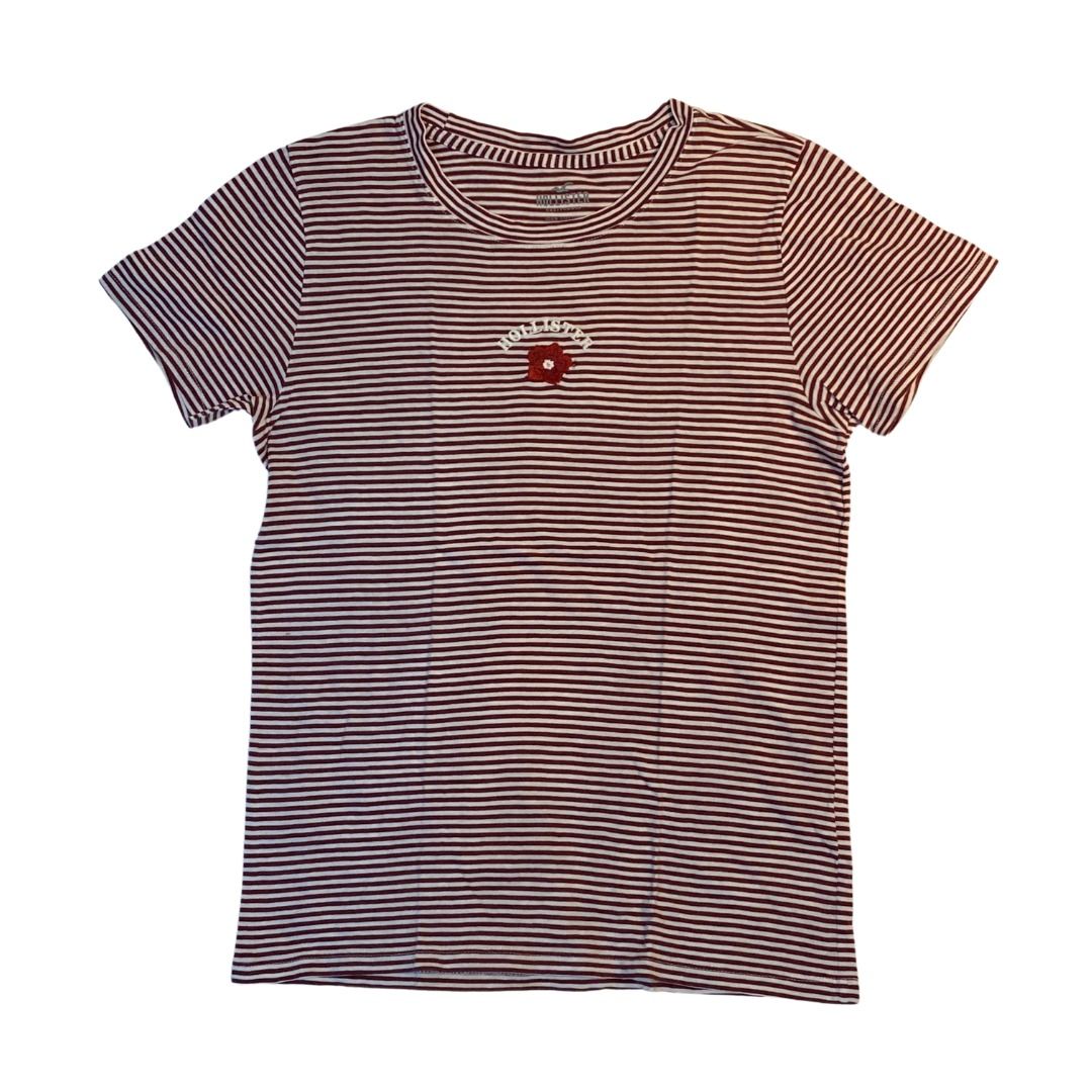 hollister red stripe shirt (Category: Shirts) located in Manila. Submitted by 4keepsake (Listing ID 1289375806, Image 1). Description: 🔖 Fixed price! 🚚 Buyer will shoulder shipping fee! Currently offering lalamove & gogoexpress..