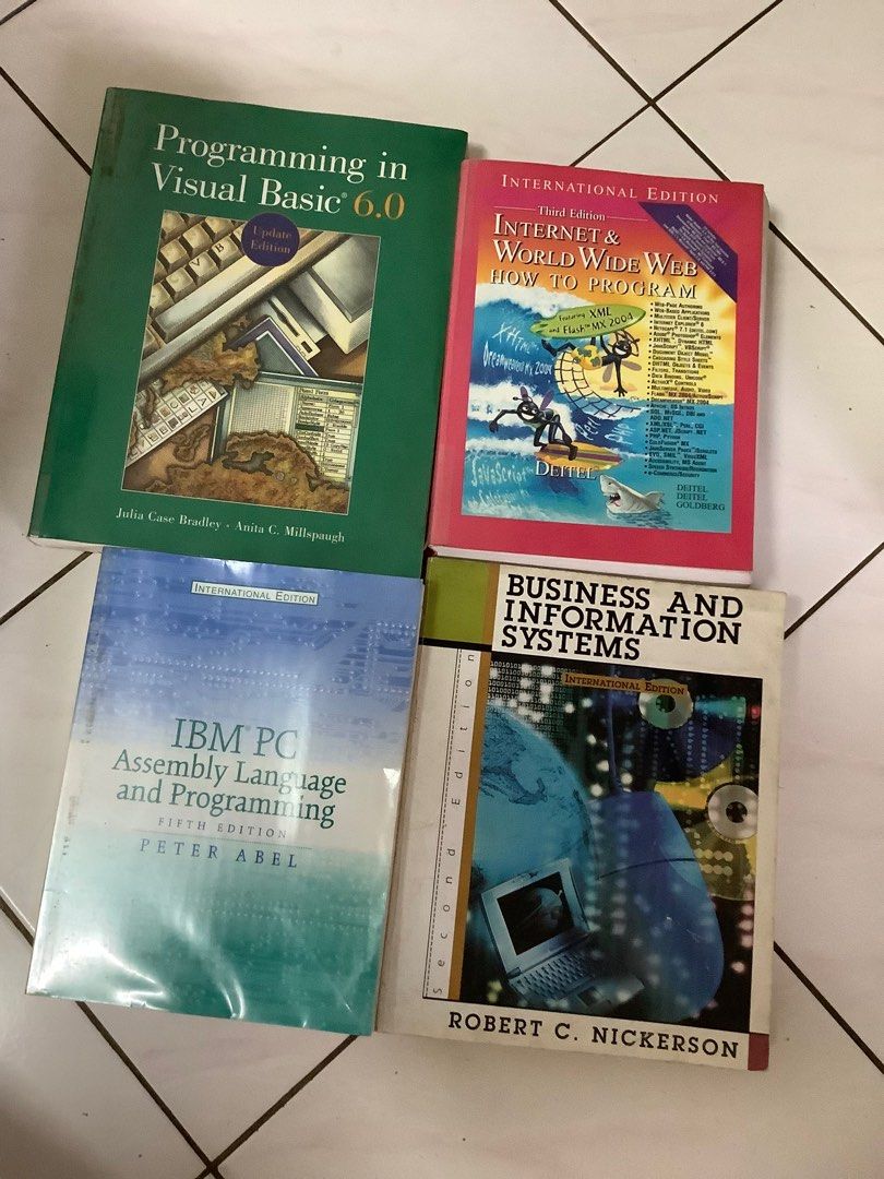 IT / Programming / Software Engineering / Networking / Data Analysis books 📚 (Category: Textbooks) located in Seremban. Submitted by annalovessushi (Listing ID 1289099770, Image 2). Description: • Majority of the books are nicely wrapped with plastic cover. • Qty: 12 units of different books (software engineering, programming, IT, network, data analysis) • Price: RM15 and below per unit.
