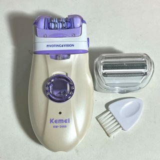 Kemei 2 In 1 Epilator Electric Shaver Defeatherer Depilatory Rechargeable KM-2668 Hair Remover Female Body Face Underarm