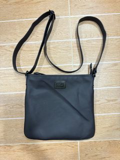 Lacoste Black Flat Crossover Bag Polyvinyl