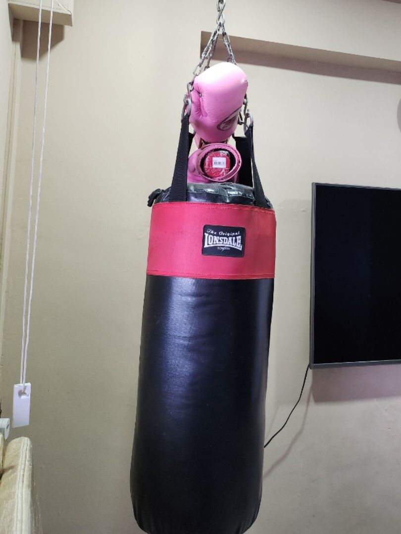 Lonsdale inflatable punch 2025 bag