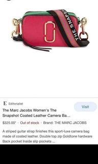 Marc Jacobs The Snap shot leather camera bag
