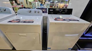 MAYTAG COMMERCIAL USE WASHING MACHINE AND DRYER