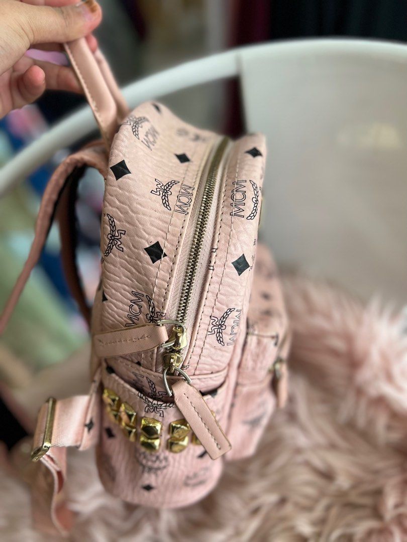 Mcm backpack rose gold new arrivals