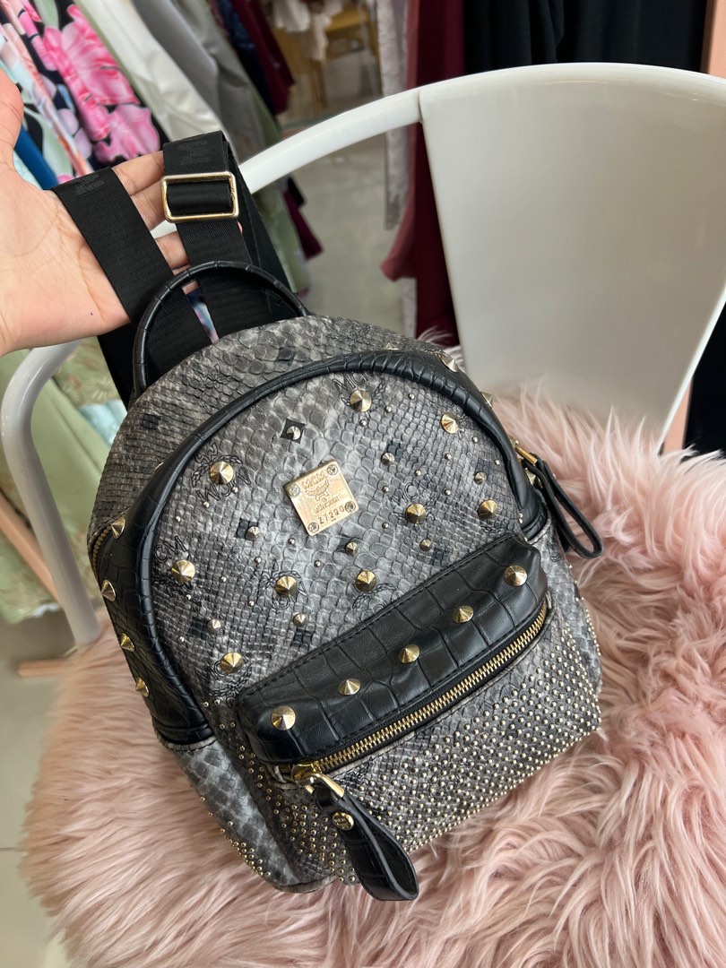 MCM BACKPACK SIZE S Women s Fashion Bags Wallets Backpacks on Carousell