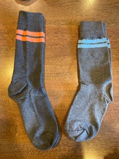 Men’s Long Socks Gray 2 Pairs [SUPER SALE USED ONCE]
