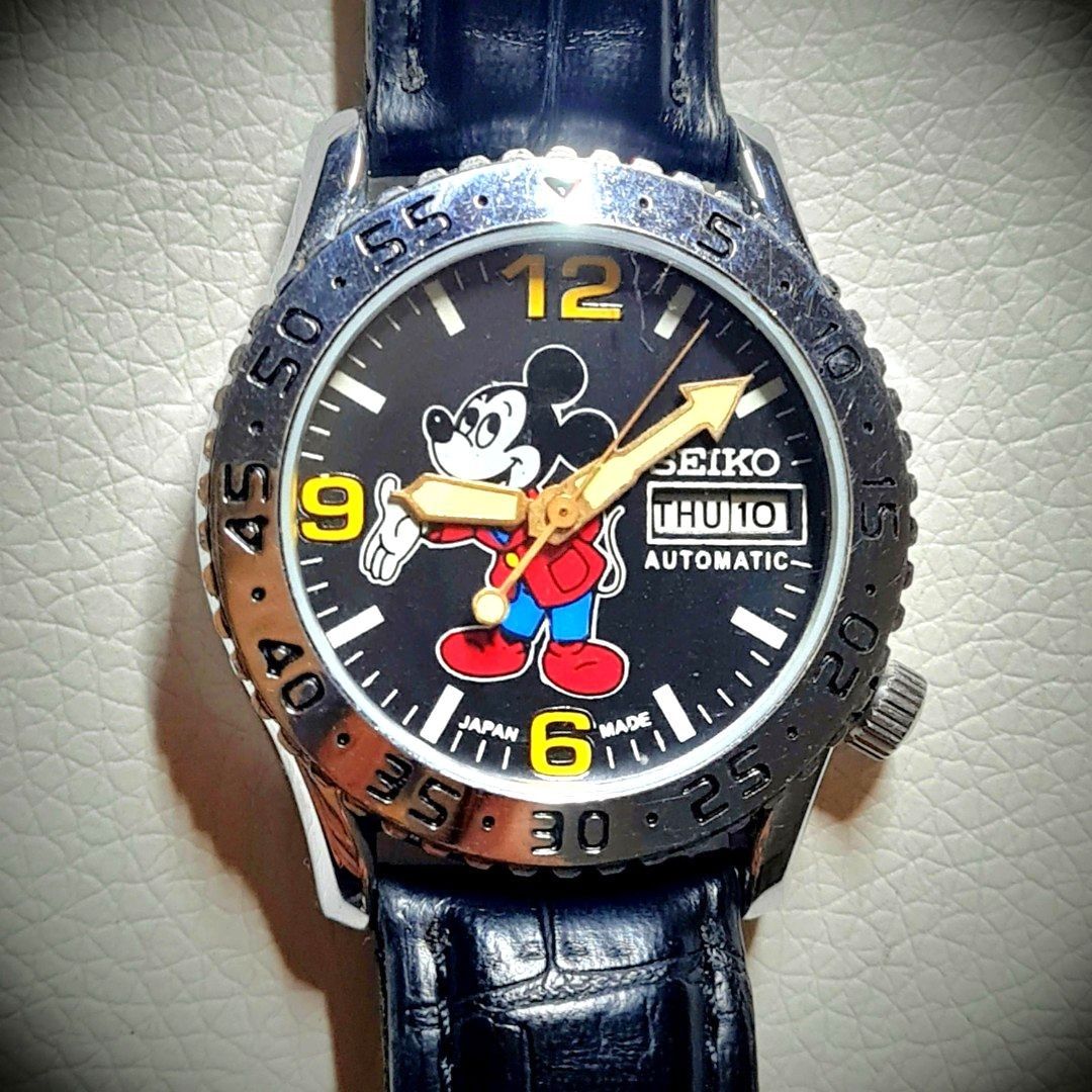 Seiko mickey mouse automatic watch cheap