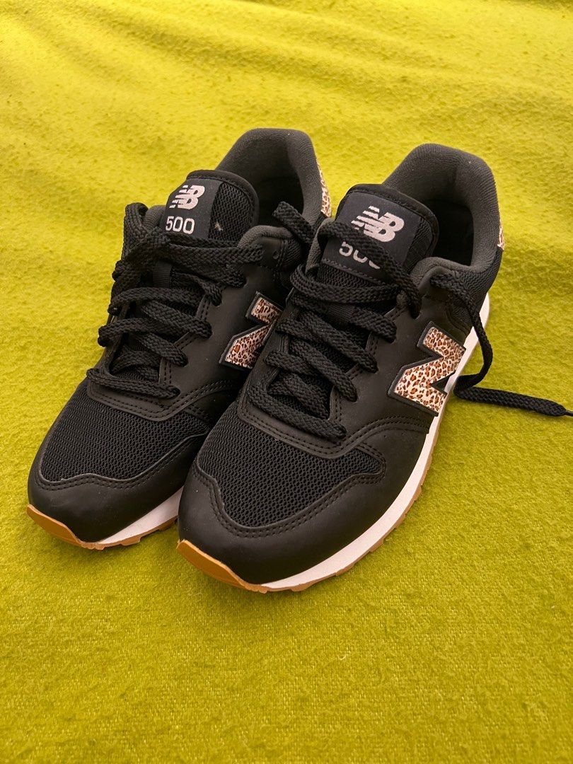 New Balance 500 Classic Black Leopard Print Carousell