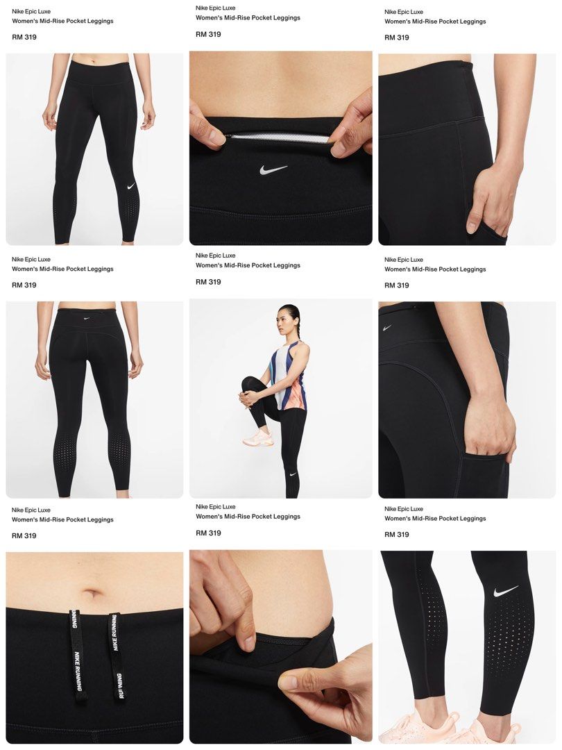 Nike Epic Luxe Women’s Mid-Rise Pocket Leggings