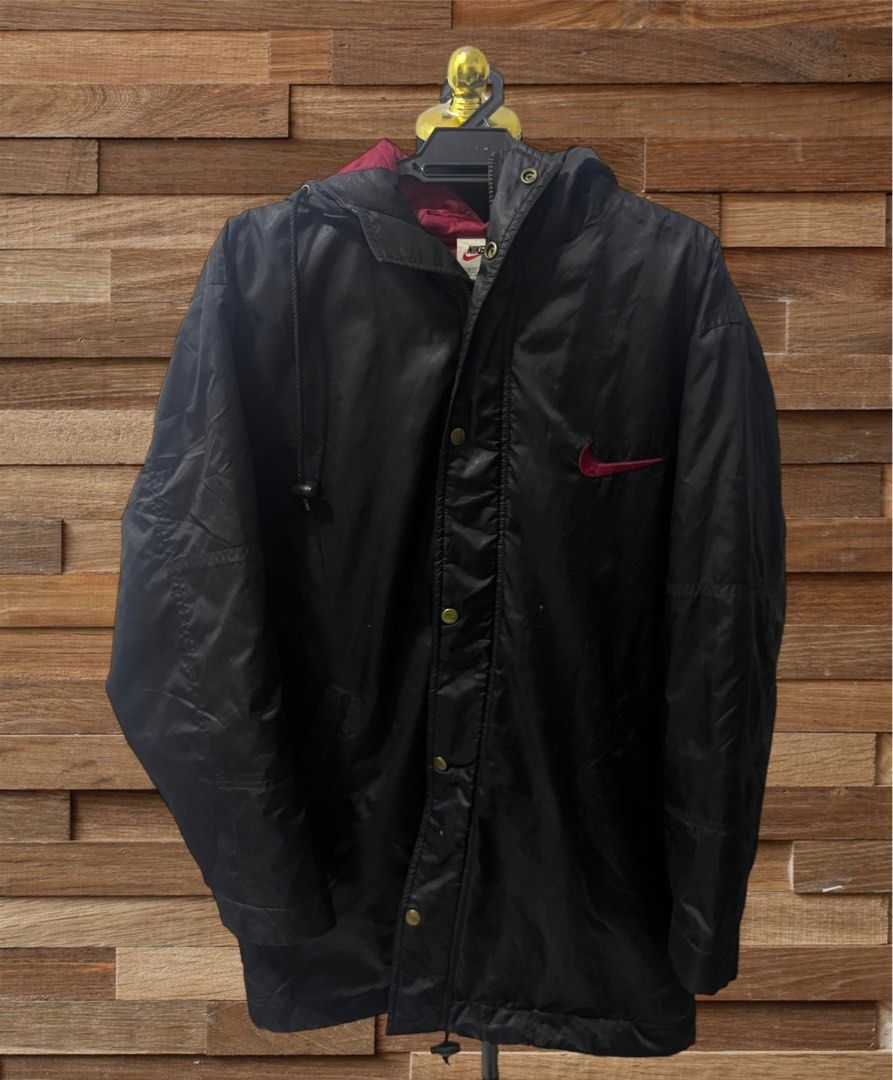 Nike windbreaker with back print cheap in black