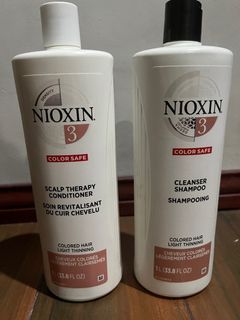 NIOXIN [System 3] Cleanser Shampoo and Conditioner for Colored Hair with Light Thinning 300ml