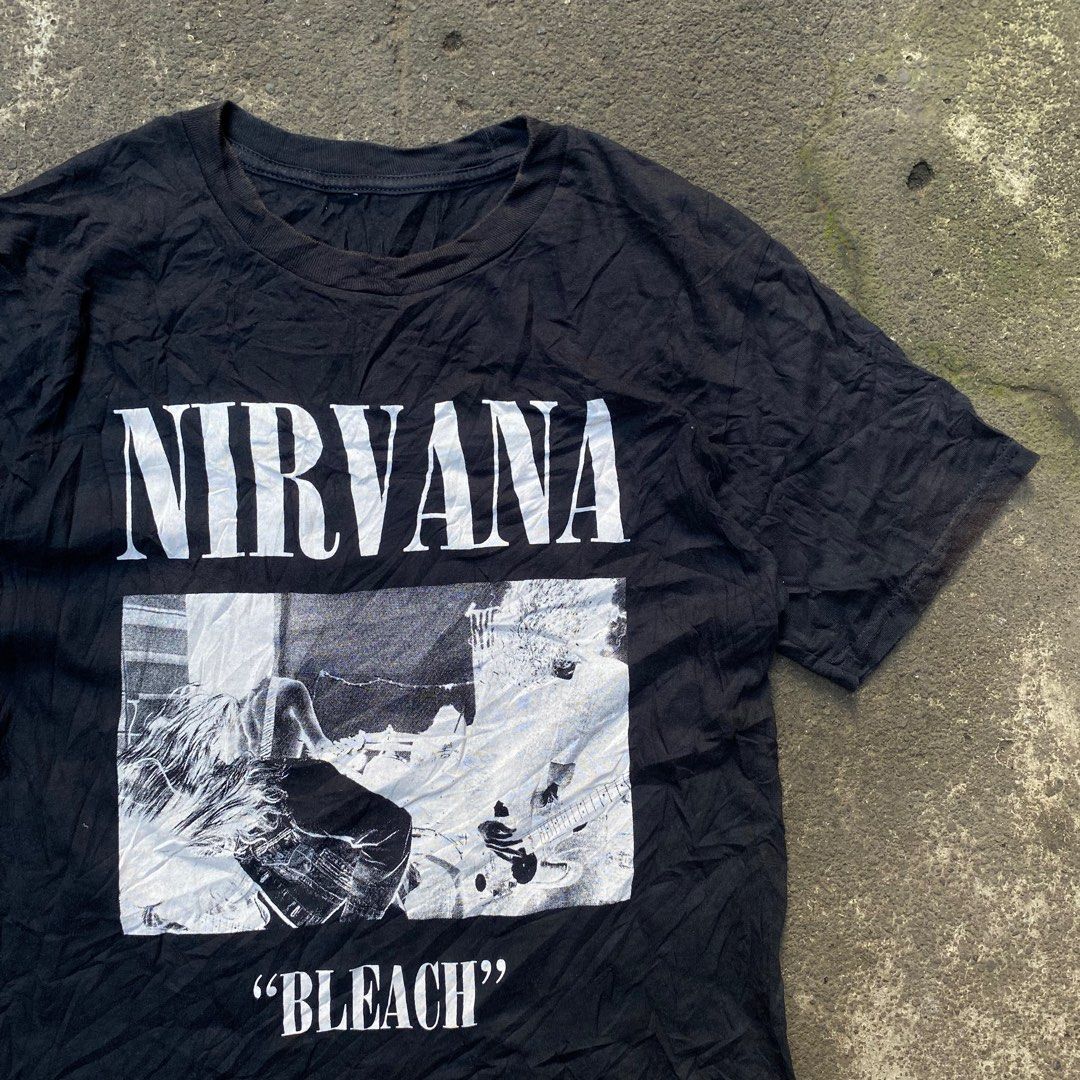 Nirvana Bleach TShirt, Men's Fashion, Tops & Sets, Tshirts & Polo Shirts on  Carousell