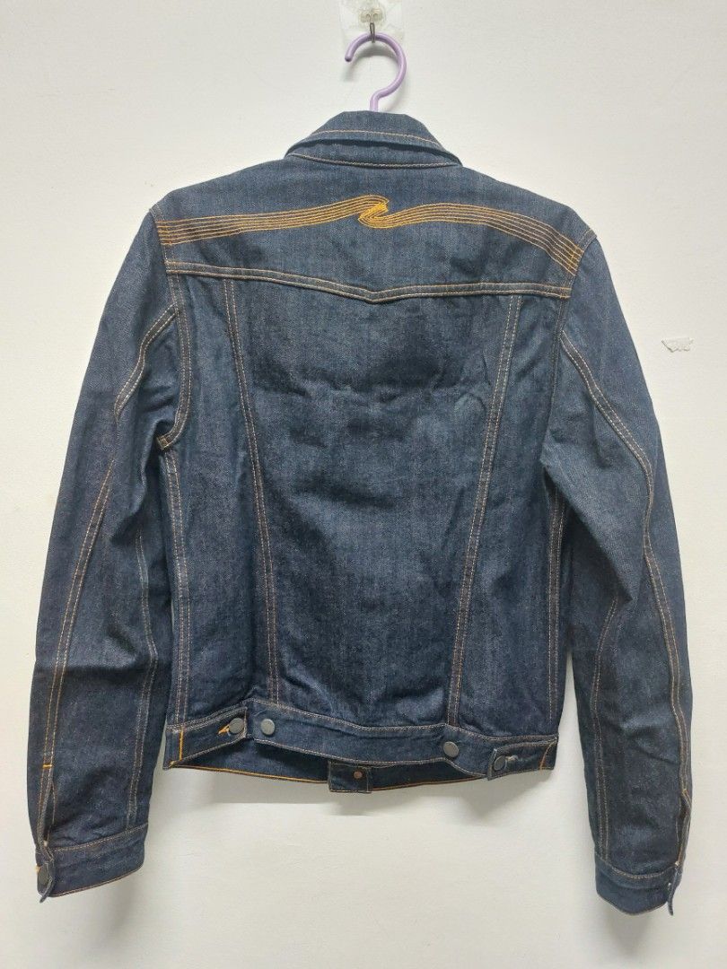 Nudie Jeans Kenny Dry Selvage Small Men s Fashion Coats Jackets