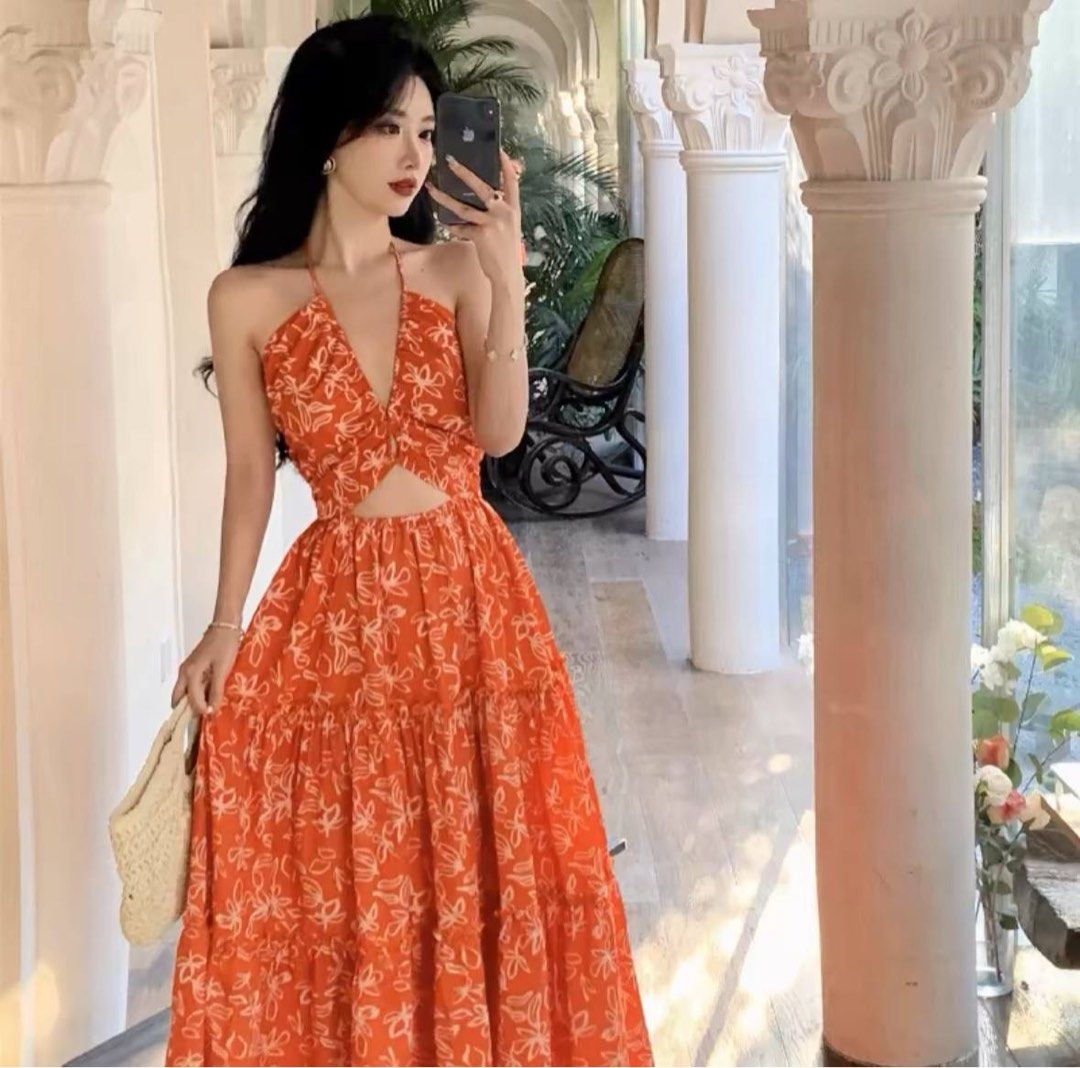 Classy cheap orange dresses