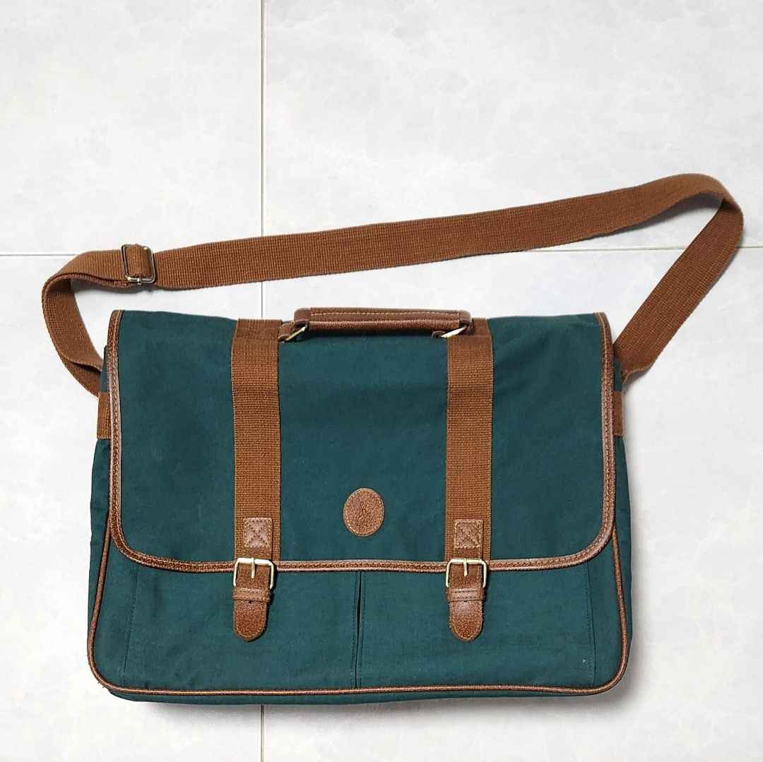 Ralph lauren bag green leather online