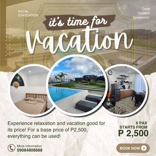 Royal Staycation 2500 for 6 pax