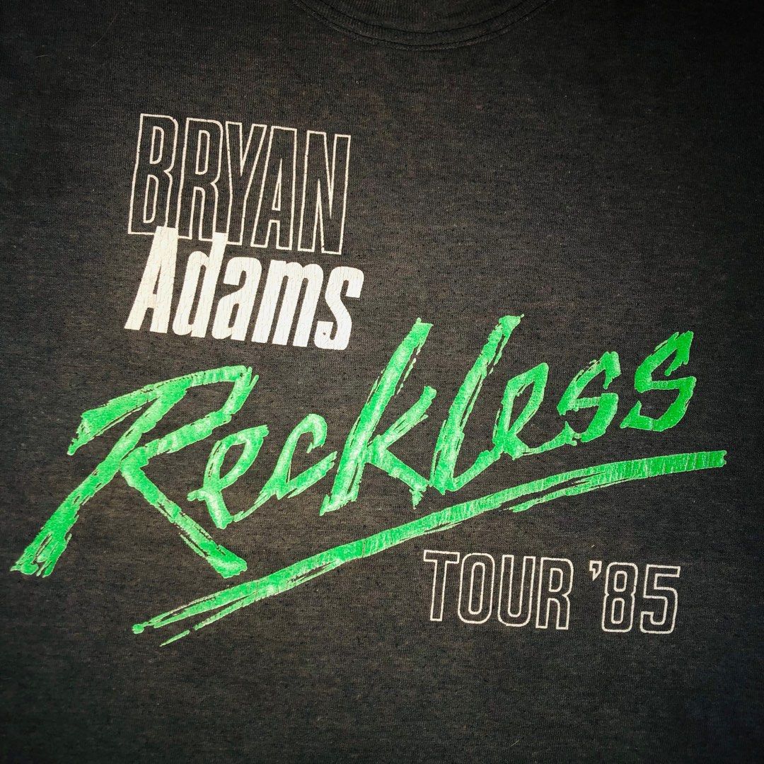 S) Vintage 1985 BRYAN ADAMS Reckless Tour Band Tee, Men