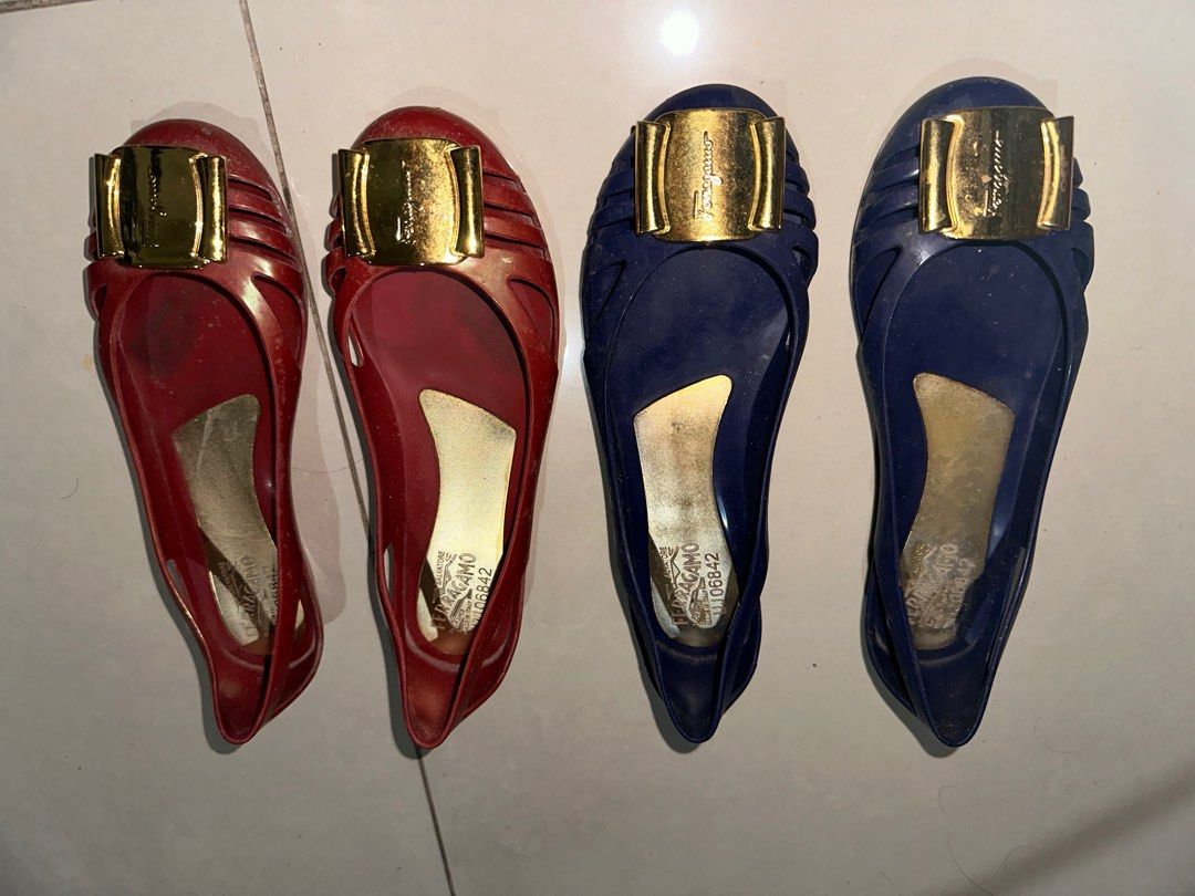 Salvatore Ferragamo flatshoes jelly shoes