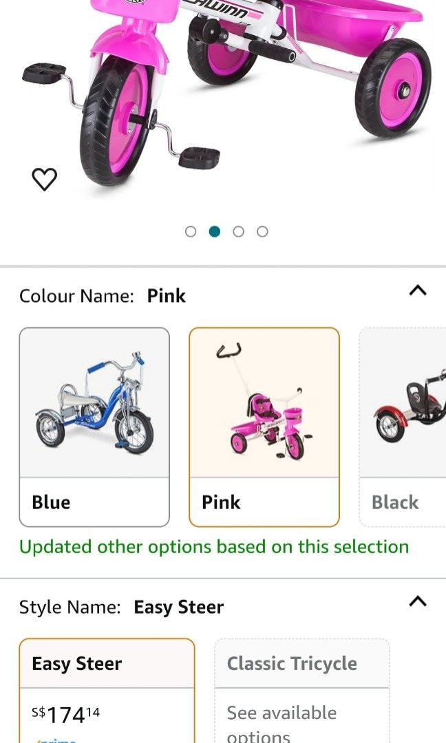 Schwinn easy store steer tricycle parts