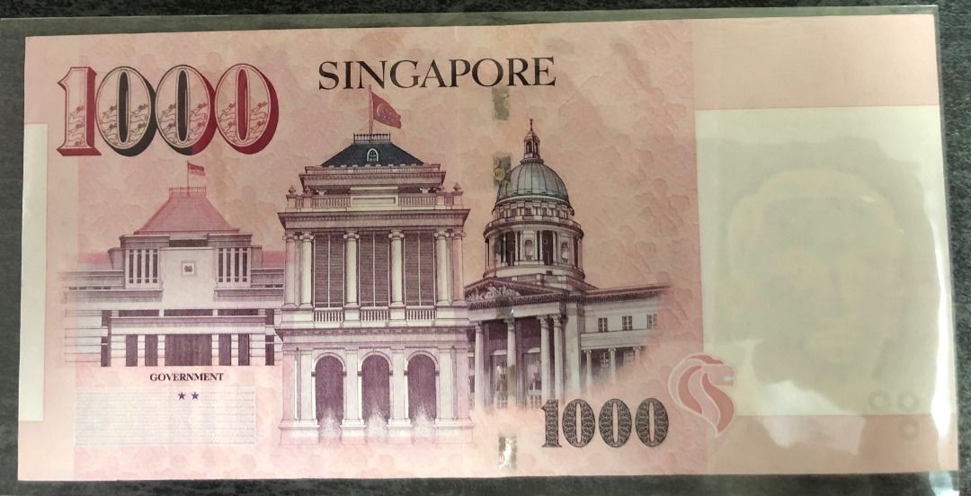 Singapore Note S$1,000.00 Prefix: BB839094, Hobbies & Toys, Memorabilia ...