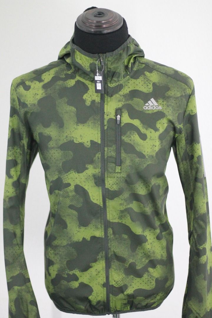Adidas camo sales running jacket