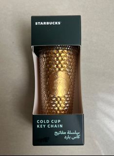 Starbucks Gold cup key chain