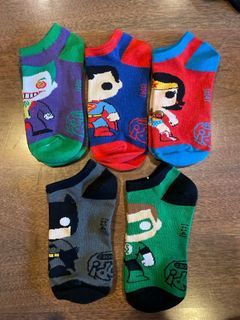 Superhero Get All Pairs of Ankle Novelty Socks Joker Superman Super Woman Batman Green Latern [SUPER SALE BRAND NEW]
