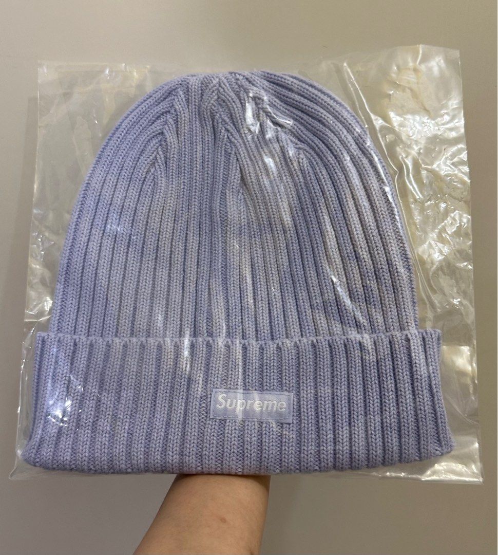 Supreme ss24 Overdyed Beanie Lavender, 名牌, 飾物及配件- Carousell