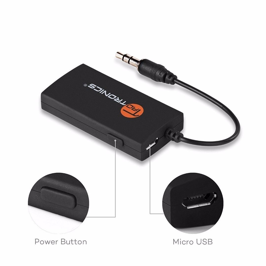 TaoTronics Wireless Portable Bluetooth Transmitter Connected to 3.5mm Audio Devices Paired with Bluetooth Receiver TV Ears Bluetooth Dongle A2DP Stereo Music Transmission Computers Tech Parts Accessor...