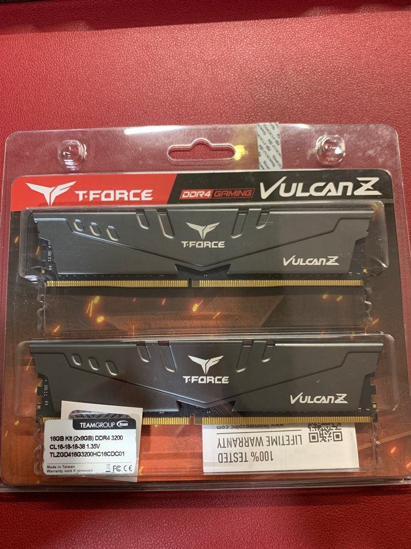 Teamgroup DDR4 16GB 8GB x 2 Kit Vulcan Z 3200 MHz CL16