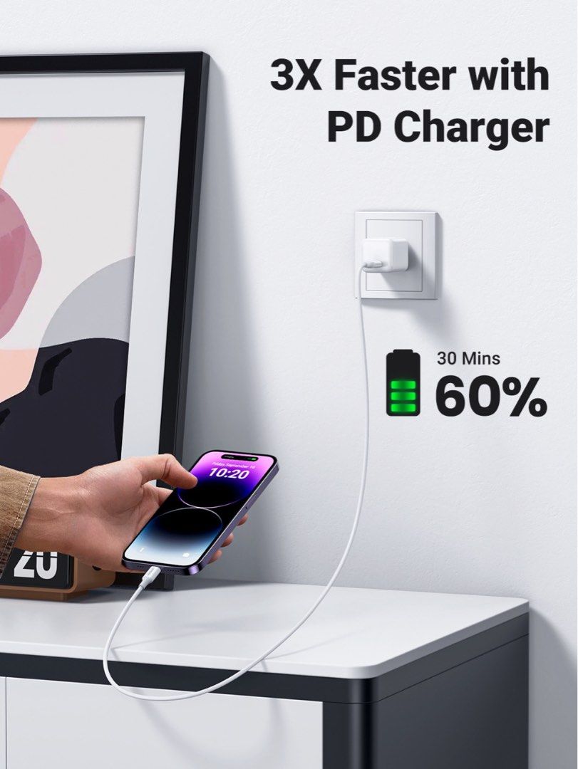 UGREEN TYPE C TO LIGHTNING CABLE ABS RUBBER (Category: Chargers & Cables) located in Taguig. Submitted by imackdigitalstrading (Listing ID 1289361786, Image 3). Description: .