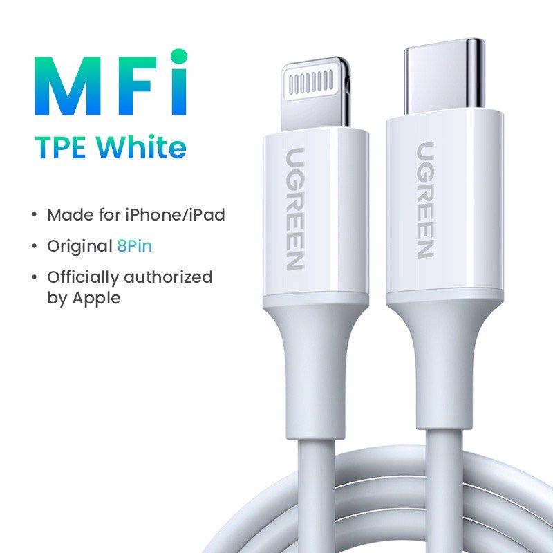 UGREEN TYPE C TO LIGHTNING CABLE ABS RUBBER (Category: Chargers & Cables) located in Taguig. Submitted by imackdigitalstrading (Listing ID 1289361786, Image 2). Description: .