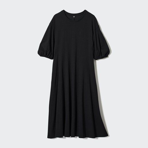 uniqlo cotton half sleeve dress UNIQLO U Short Sleeve Cotton Shirt Dress in Yellow Size Small S
