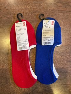 Uniqlo Men’s Ankle Socks 2 Pairs Red and Blue [BRAND NEW SUPER SALE]
