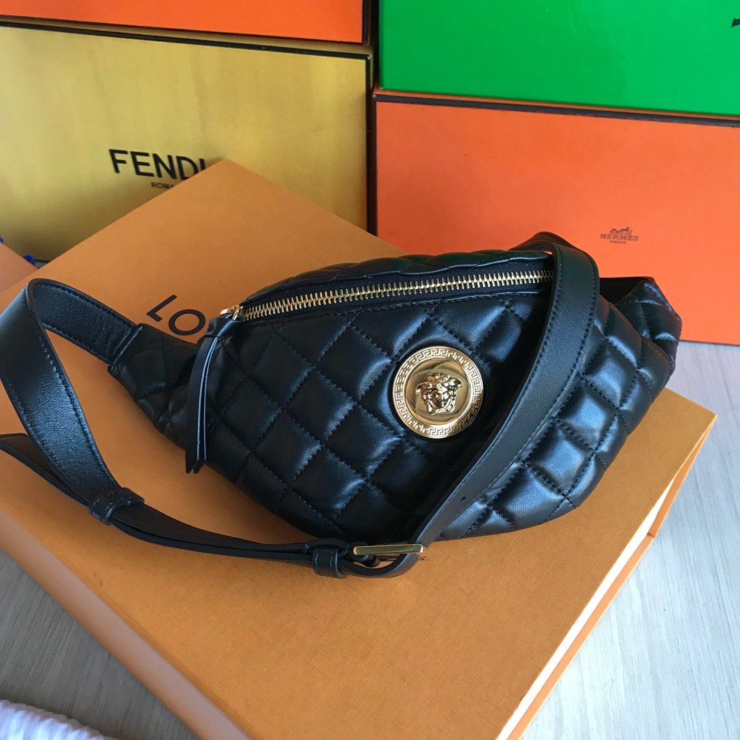Quilted leather new arrivals fanny pack