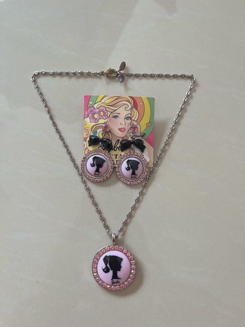 Vintage Tarina Tarantino x Barbie Earrings Necklace Women s