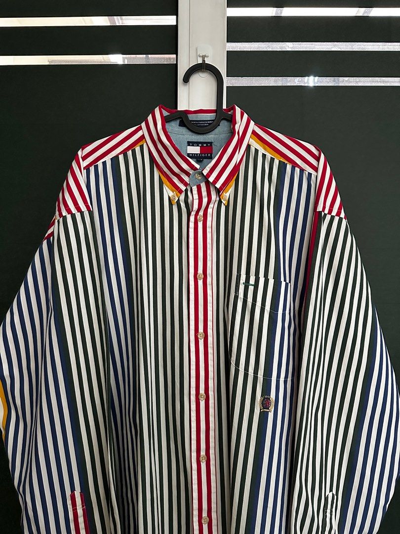vintage tommy hilfiger shirt mens