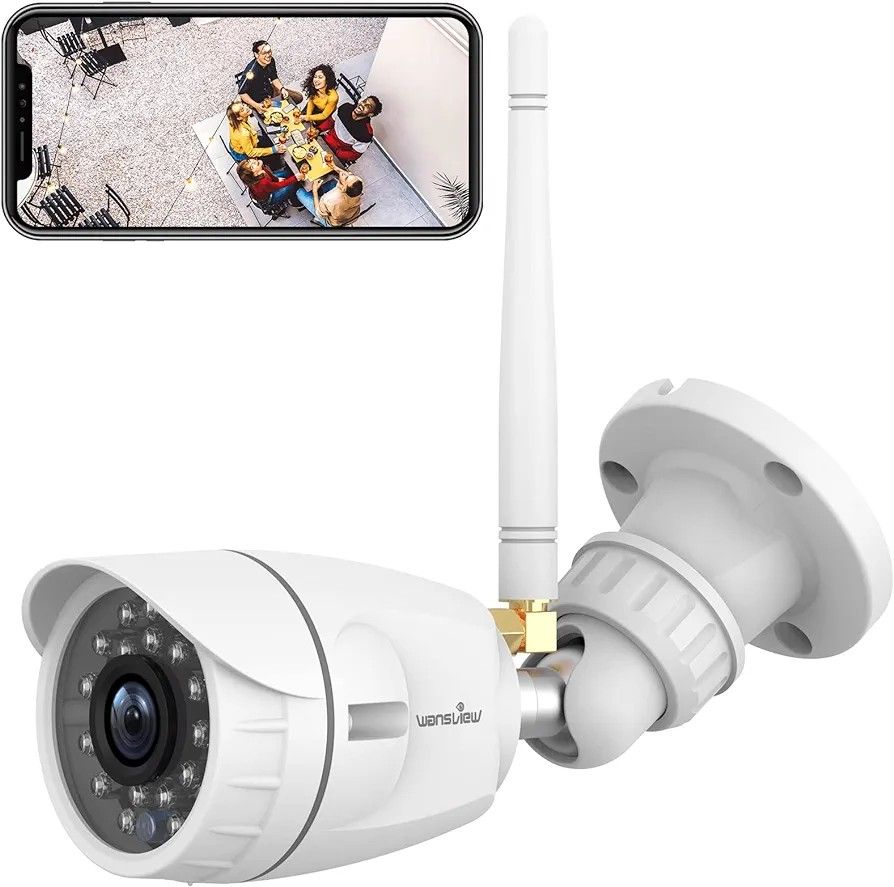  Security Cameras Wireless Outdoor, Wansview 2K 3MP