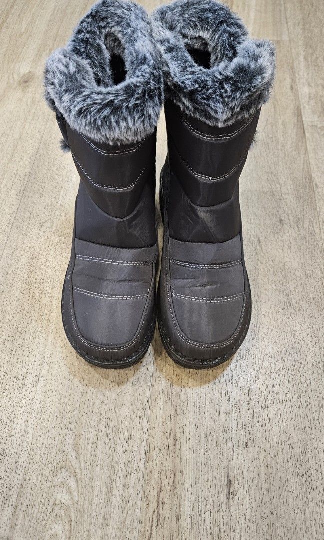 Fuzzy snow boots shop