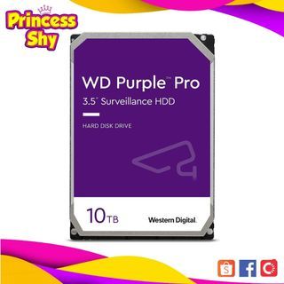 Western Digital WD Purple Pro 10TB Surveillance HDD Hard Disk Drive CCTV NVR DVR Sata 3.5" WD101PURP