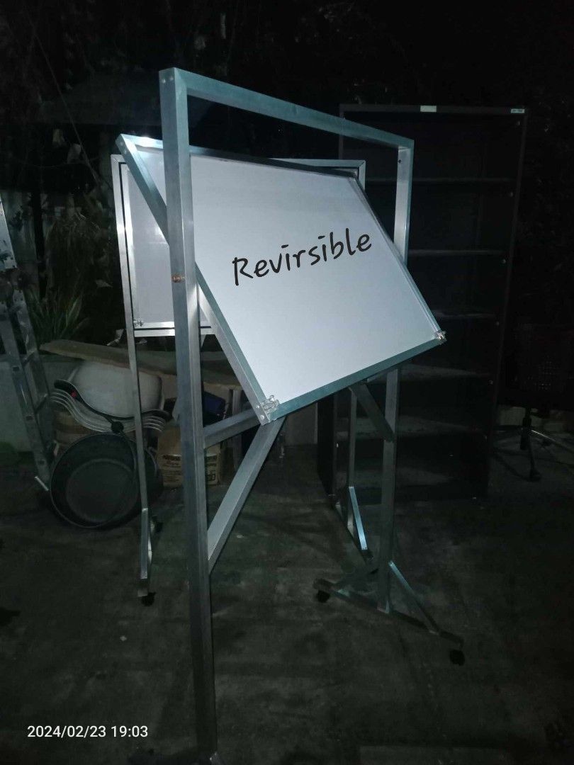 WHITEBOARD WITH STAND AND WALLTYPE (Category: Office Furniture & Fixtures) located in Binan City. Submitted by plesisrhin96177 (Listing ID 1289276734, Image 2). Description: For sale !! ONHAND !! WHITEBOARD !! Limited stock !! Order na po Kyo! May iba iba sizes With stand (Non-magnetic or Magnetic) Revirsible with stand Whiteboard Walltype Whiteboard (Non-magnetic and Magnetic) Corkboard We deliver via lalamove or Do Pick-up Pm is the key ❤️.