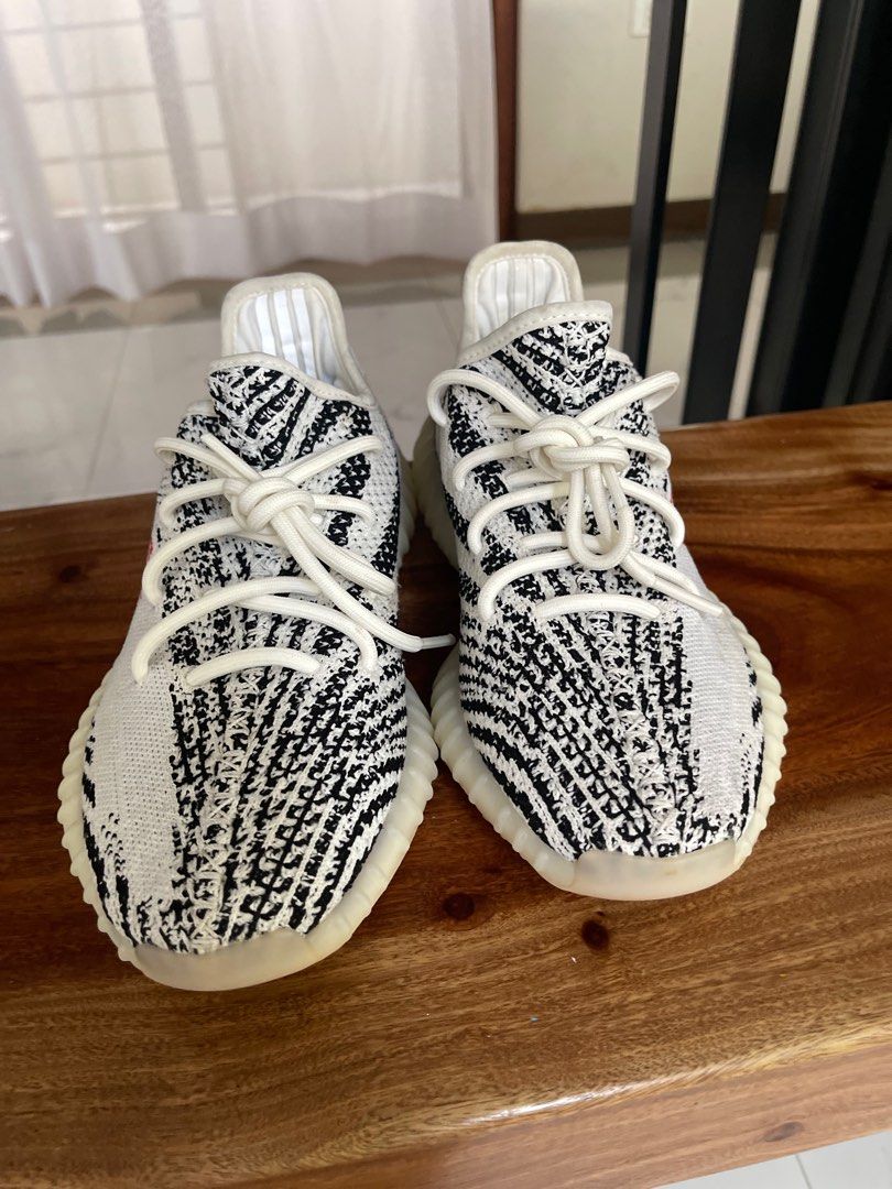 Yeezy Boost 350 V2 Zebra (Category: Sneakers) located in Batangas. Submitted by jacwell (Listing ID 1289271818, Image 2). Description: 🔥🔥Yeezy Boost 350 V2 Zebra🔥🔥 ✅ 💯 original ✅ Excellent condition ✅ Size : US7/UK 6 1/2 /FR40/JP250/CHI245 ✅ Original price : P20k ❌ box (left in the US) RFS : gift , wrong size.