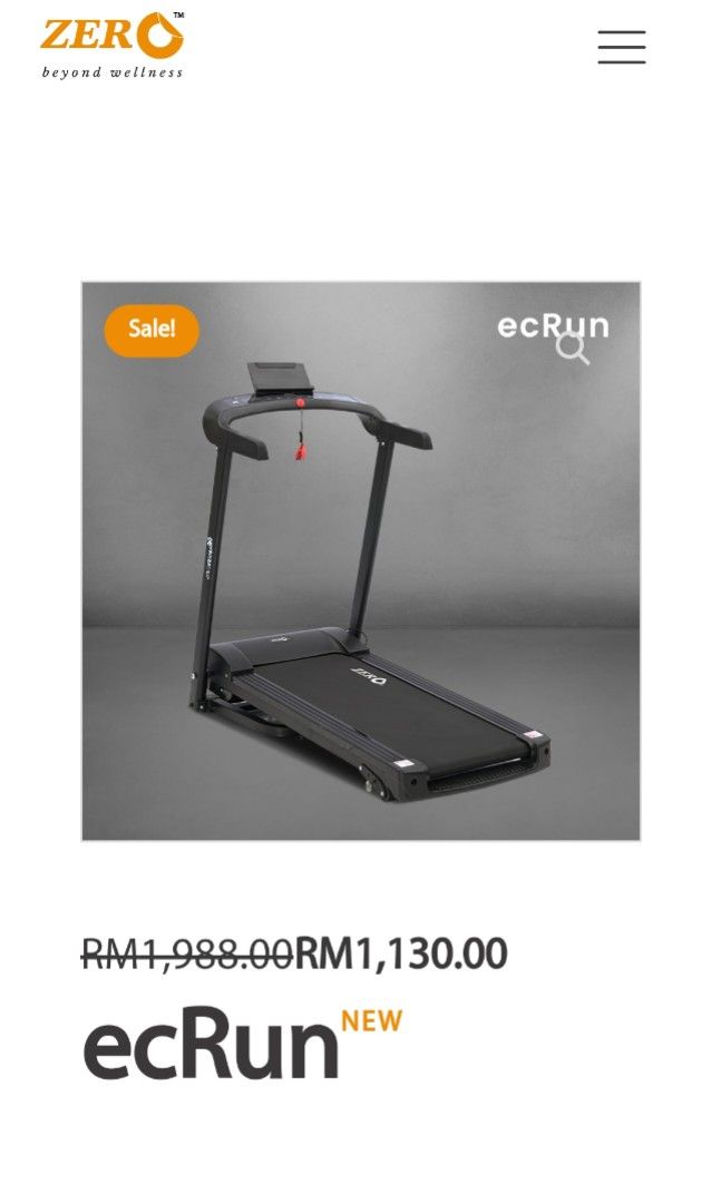 Zero cheap ecrun treadmill