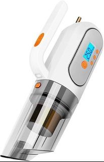 12V Handheld Wired Vacuum Cleaner with 4 in 1 Digital Display Car Vacuum & Tire Inflator