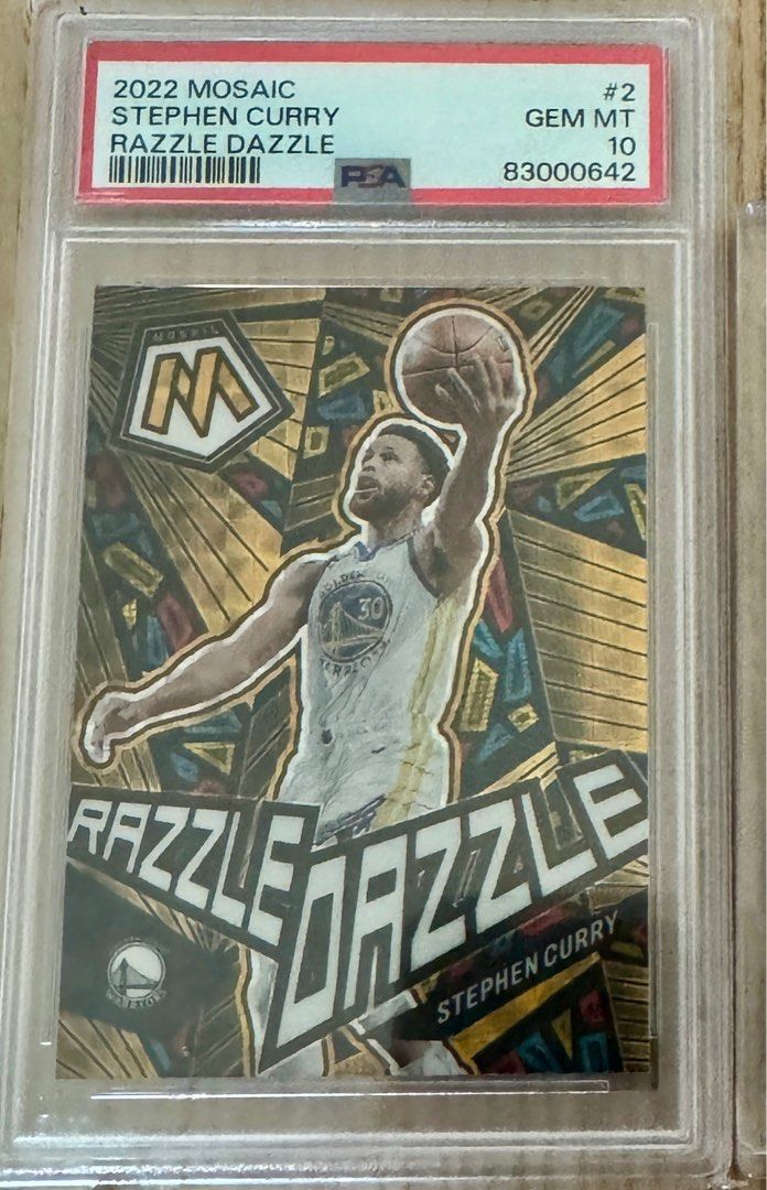 2022-23 Mosaic SSP Stephen Curry Razzle Dazzle Psa10, 興趣及遊戲 