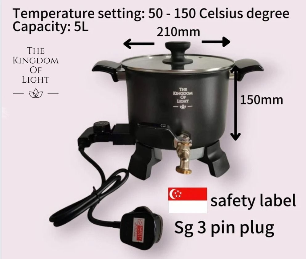 Brand New Food Grade Teflon 5L Presto Pot Wax Melter for Candle Wax come with SG safety mark label Furniture Home Living Home Fragrance on Carousell